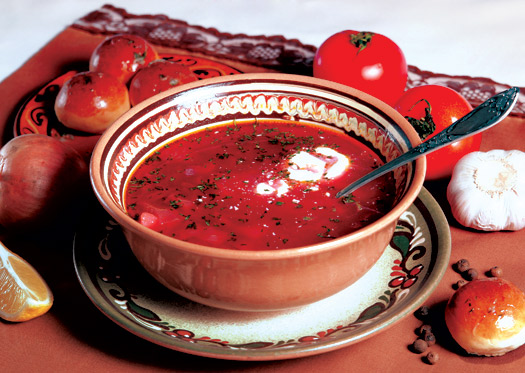 วิธีการปรุงอาหารจาก Borscht เนื้อสามประเภท