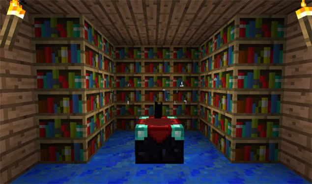 วิธีการใช้หนังสือที่มีเสน่ห์ของ Minecraft