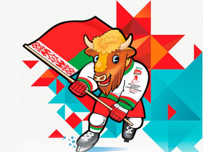 มิ่งขวัญอย่างเป็นทางการของ World Hockey Championship 2014 - Bison Volat